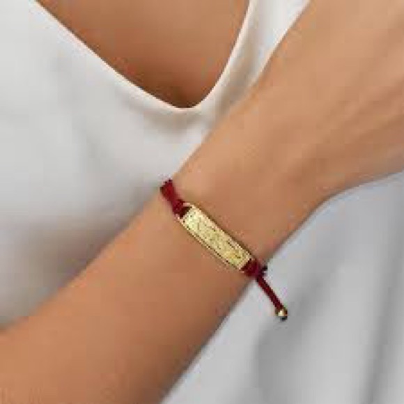 Ilias Lalounis 18k gold plated LOVE cord adjustable bracelet.Hi end luxury brand - Picture 3 of 3